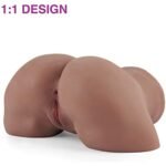 TPE 23.15 lbs/10.5kg Dark Tanned Big Butt Half Body Sex Doll - Image 2