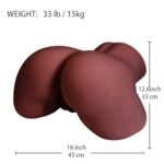 TPE 33 lbs/15kg Dark Tanned Real Size Big Ass Best Sex Doll - Image 6